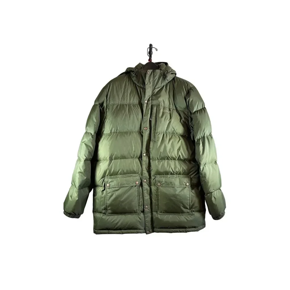 LL Bean Mens Baxter State Parka Olive Green Goose Down Puffer Jacket XL‎ DL401